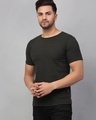 Shop Men's Grey Slim Fit T-shirt-Design