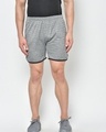 Shop Men's Grey Self Designed Shorts-Front