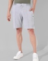 Shop Men's Grey Self Designed Shorts-Front