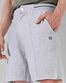 Shop Men's Grey Self Designed Shorts