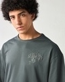 Shop Men's Grey Serenity Graphic Printed Oversized T-shirt