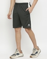 Shop Men's Grey Shorts with White Side Panel-Full