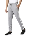 Shop Men's Grey Side Striped Slim Fit Track Pants-Design