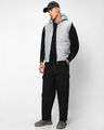 Shop Men's Grey Sleeveless Puffer Jacket-Full