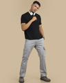 Shop Men's Stone Grey Slim Fit Cargo Pants