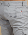 Shop Men's Stone Grey Slim Fit Cargo Pants