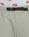 Shop Men's Grey Slim Fit Cotton Shorts