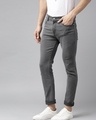 Shop Men's Grey Slim Fit Jeans-Design