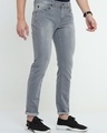 Shop Men's Grey Slim Fit Jeans-Design