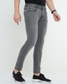 Shop Men's Grey Slim Fit Jeans-Design