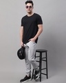 Shop Men's Grey Slim Fit Jogger Jeans-Full