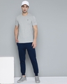 Shop Men's Grey Slim Fit T-shirt-Full