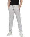 Shop Men's Grey Slim Fit Track Pants-Front