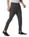 Shop Men's Grey Slim Fit Track Pants-Full