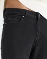Shop Men's Grey Slim Straight Fit Stretchable Mid-Rise Jeans