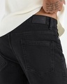 Shop Men's Grey Slim Straight Fit Stretchable Mid-Rise Jeans