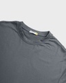 Shop Men's Grey Smiling Cat Graphic Printed Oversized T-shirt