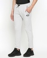 Shop Men's Grey Solid Regular Fit Track Pants