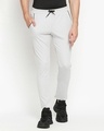 Shop Men's Grey Solid Regular Fit Track Pants-Front