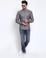 Shop Men's Grey Solid Shirt-Full