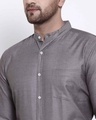 Shop Men's Grey Solid Shirt