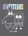 Shop Men's Grey Spong Bob Graphic Printed Oversized T-shirt