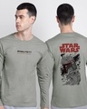 Shop Men's Grey Star Wars T-shirt-Front