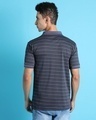 Shop Men's Grey Striped Cotton Polo T-shirt-Design