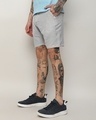 Shop Men's Grey Striped Shorts-Design