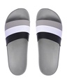 Shop Men's Grey Striped Sliders