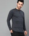 Shop Men's Grey Striped Slim Fit T-shirt-Design