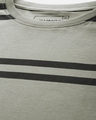 Shop Men's Grey Striped T-shirt-Full