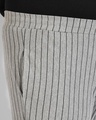 Shop Men's Grey Striped Track Pants-Full