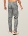 Shop Pack of 2 Men's Grey Super Combed Cotton Checkered Pyjamas-Full