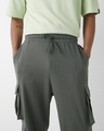 Shop Men's Grey Super Loose Fit Cargo Joggers