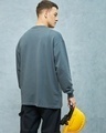 Shop Men's Grey Super Loose Fit T-shirt-Design