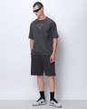 Shop Men's Grey Superfly Graphic Printed Oversized T-shirt