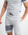 Shop Men's Grey T-Shirt & Shorts Set-Full