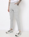 Shop Men's Grey Tapered Fit Chinos-Front