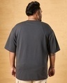 Shop Men's Grey Textured Oversized Plus Size T-shirt-Design