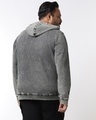 Shop Men's Grey Textured Plus Size Hoodies-Design
