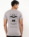 Shop Men's Grey The Perfect Panda Back Graphic Printed T-shirt-Design