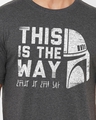 Shop Men's Grey This Is The Way Star Wars Official Typography T-shirt