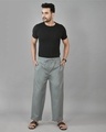 Shop Men's Grey Casual Pants-Design