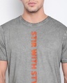 Shop Men's Grey Typography T-shirt