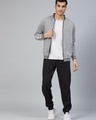 Shop Men's Grey Typography Jacket-Full