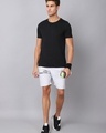 Shop Men's Grey Typography Slim Fit Shorts