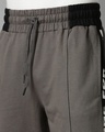 Shop Men's Grey Typography Straight Fit Track Pants