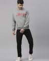 Shop Men's Grey Typography Sweatshirt-Full