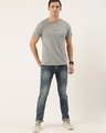 Shop Men's Grey Typography T-shirt